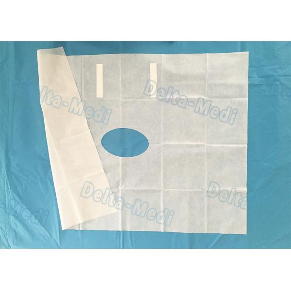 White Fenestrated Disposable Surgical Drapes Waterproof Sterile For Hospital Patient NWP Drape