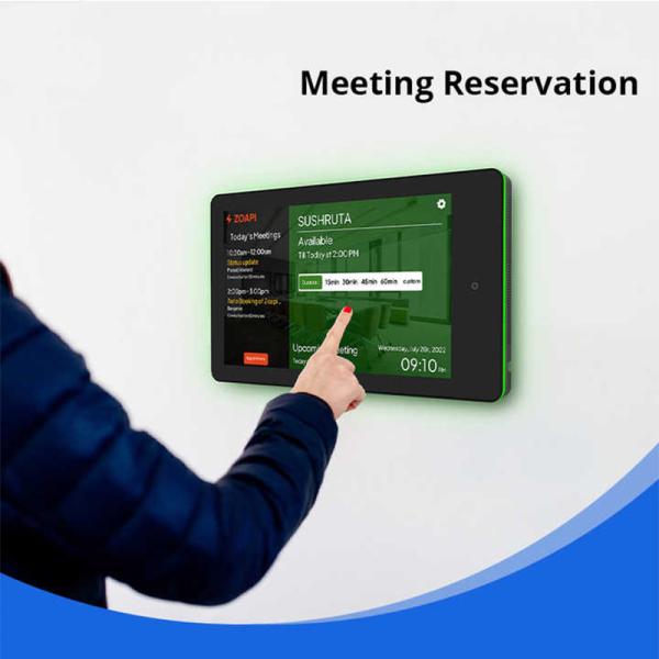 10.1インチ RK3288 Android会議室予約タブレット、NFC、POE、LEDライトバー搭載