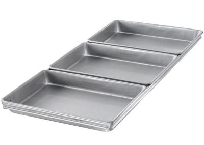 RK Bakeware China Foodservice NSF 4 Straps Pullman Formas de Pão, Caixa de Sanduíche de Forma de Pão de Aço Aluminizado