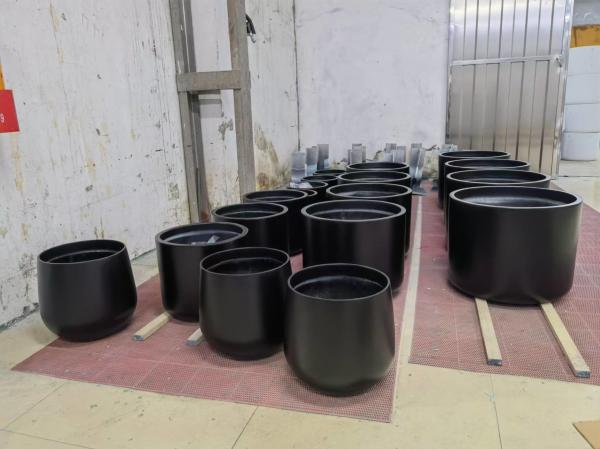 Fiberglass Flower Pots Light Weight GRP Planter Box For Outdoor Indoor Decor
