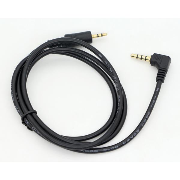Custom 3 Pole Right Angle 2.5mm TRS to 3.5mm Mono TRRS Aux Stereo Audio Jack Cable