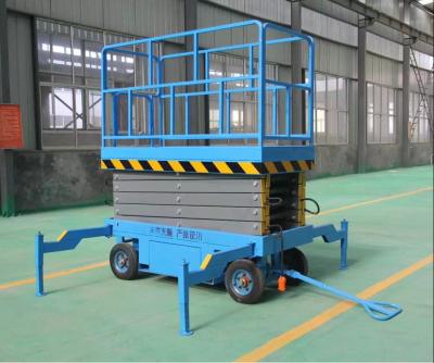300kg 12m Mobile sky scissor lift Platform hydraulic lift scaffolding with CE