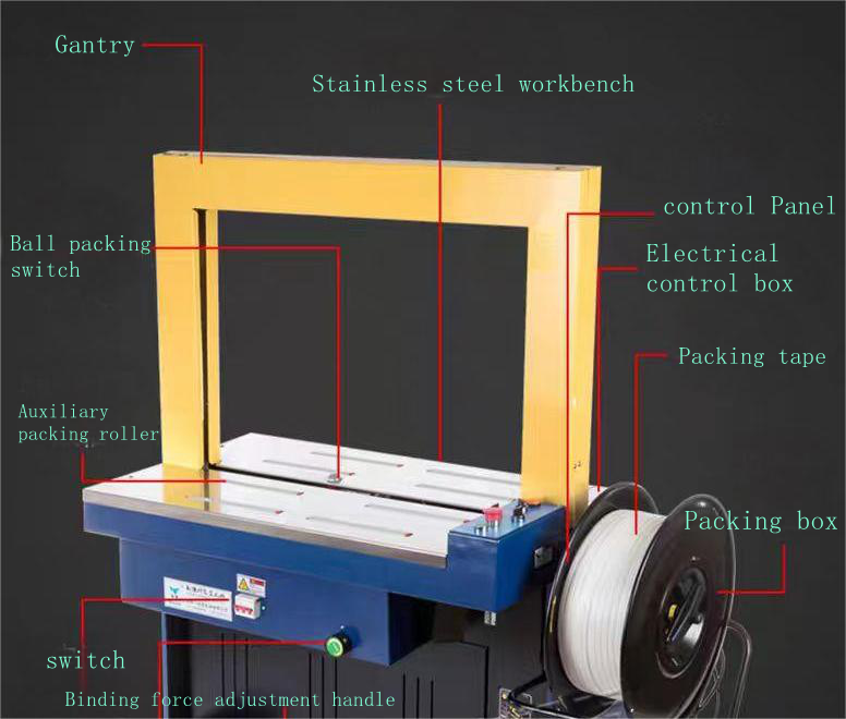Hipac Durable Bundle Tying Machine for Carton and Box/Automatic PP Bundling Strapping Machine Automatic WG-22XN