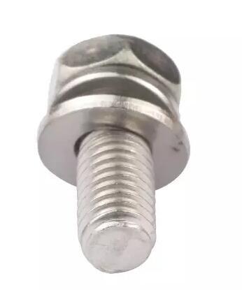 Stainless Steel Cross Head Screw With Washer Zinc Plate Surface DIN6900