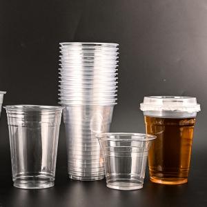 Clear Smoothies 12 Oz Pet Plastic Cups Custom Pet Cup 10000pcs For Customized