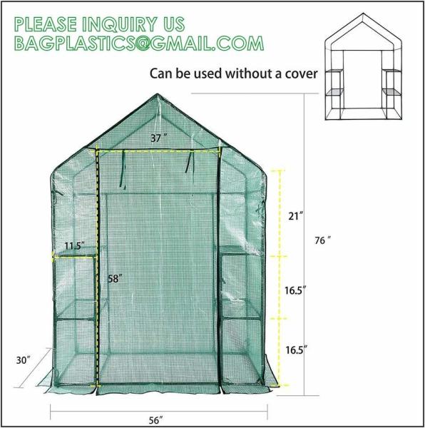 Winter Mini Home Flower Plant Outdoor Sloping Top Waterproof Backyard Walking Plastic Garden Greenhouse Walk In