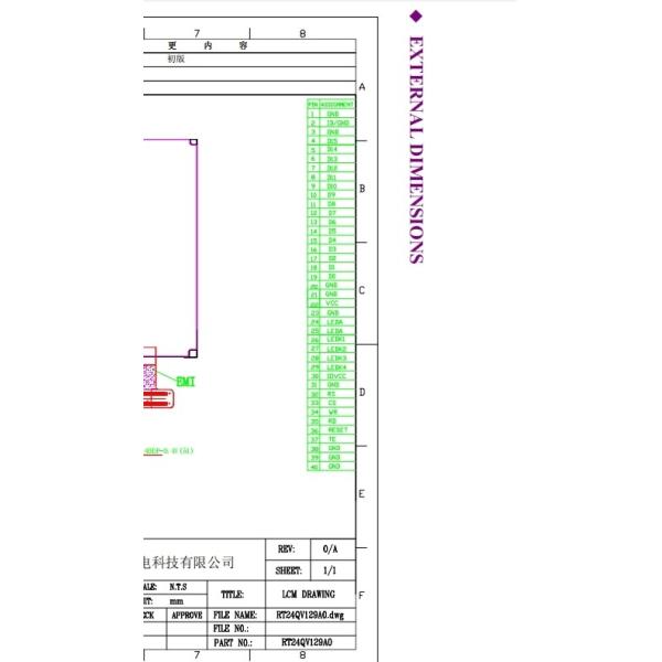 OEM полупрозрачный TFT дисплей экран HD 240x320LCD 2,4 дюйма