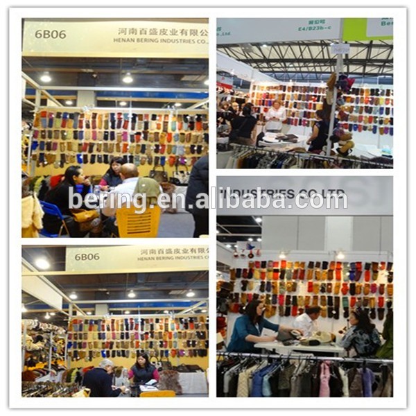 2018 sheepskin Fur Fingers Lattice Nappa Leather ladies gloves