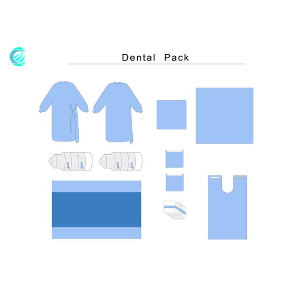 Устранимый простерилизованный зубоврачебный пакет набора для крови хирургии SMS анти- распыливает