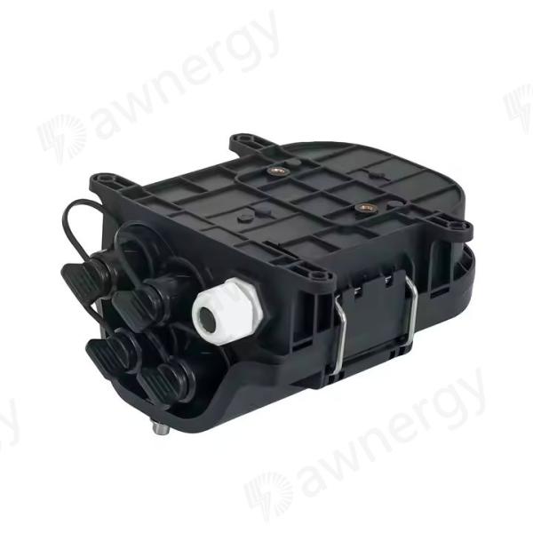 IP68 Grado 12 Caja de empalme de fibra de capacidad en negro