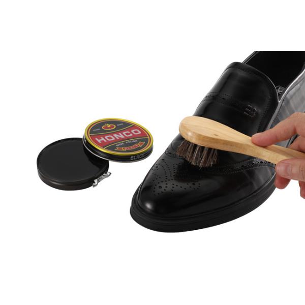 Брюна обувь чистка щетки деревянная ручка конская шерсть свиная шерсть ПП Бритва Полировка щетка Размер Бритва Длина