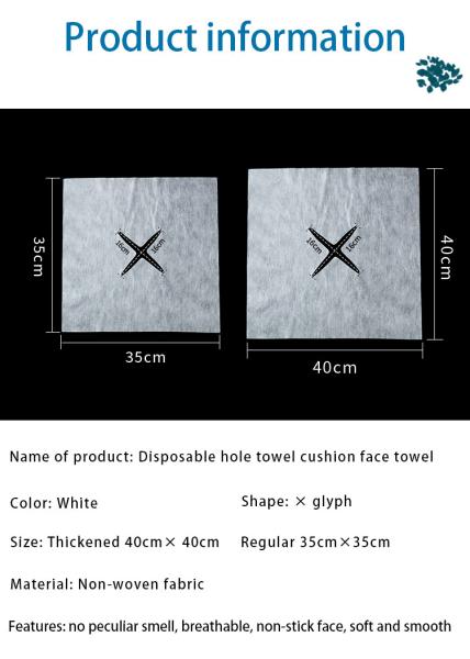 Massage Non-Woven Disposable Towel With Headrest Disposable Beauty Salon Cave Massage Mat Pillow Towel