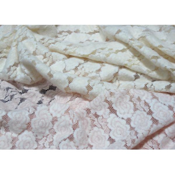 Jacquard Brushed Lace Anti-Static Fabric With 140cm Width SGS CY-LQ0041