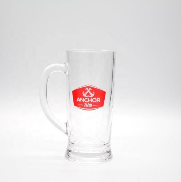Promotion Branded 21 Oz Beer Glass Stein With Color Decal