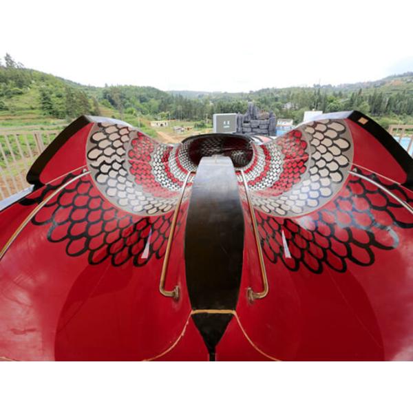 Водные горки кобры Flume рекламы 15m скольжения аквапарк стеклоткани двойные