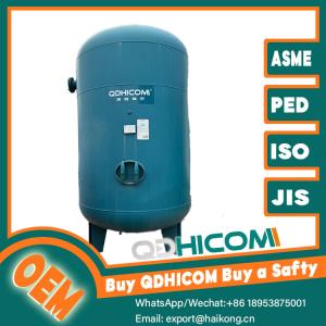High Volume Vertical Air Storage Tank Carbon Steel Sandblasting For Pneumatic