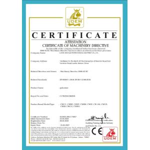 Luohe Aihe Electromechanical Equipment Co., Ltd. Certifications