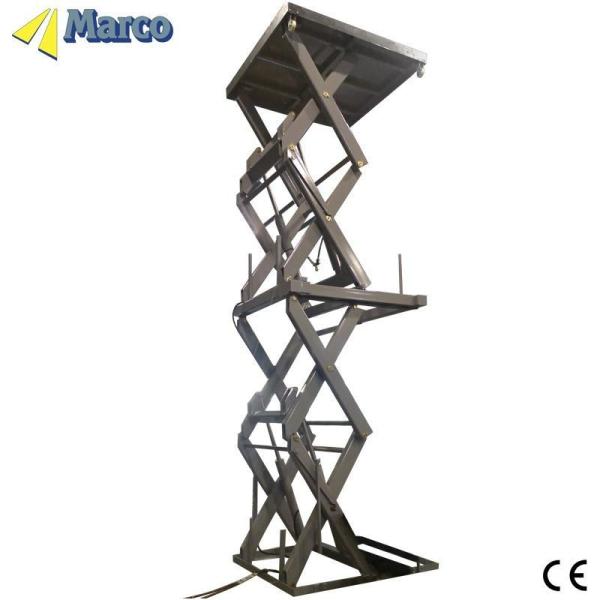 1200pieces/Year Marco Hydraulic Scissor High Lift Table with Middle Frame and 4700mm Lift Stroke Heavy Duty Performance