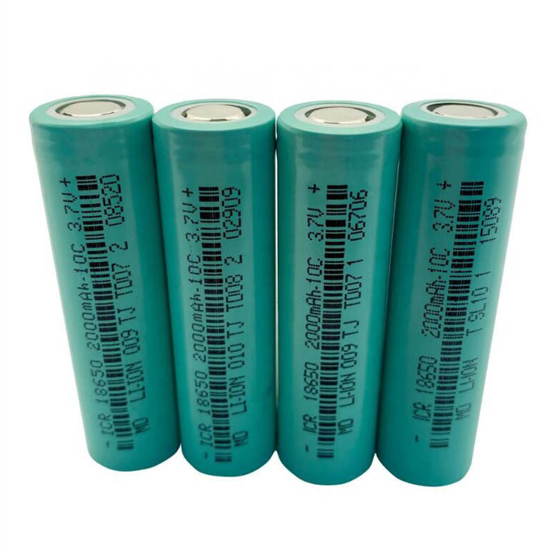 цилиндрические гальванические элементы 3.7V 2000mAh 800 иона лития 10C задействуют