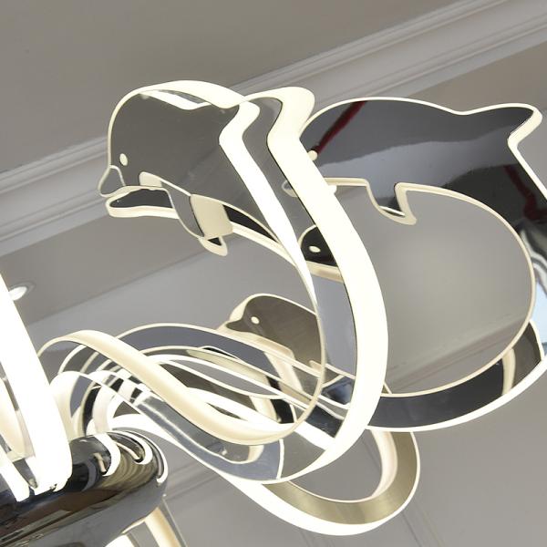 Fancy big acrylic bead chrome Led chandelier For Kids Children Room Lighting (WH-LC-04)