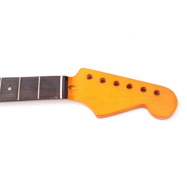 Madeira de bordo madeira de rosa guitarra pescoço 6 cordas guitarra pescoço acabamento brilhante