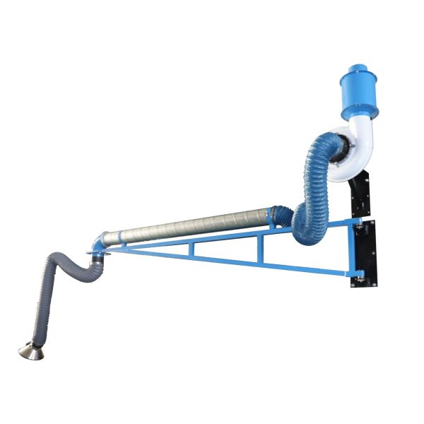 Industrial Rail Mounted Swing Arm Exhaust System Dedicated Vehicle Fume Collection Unit