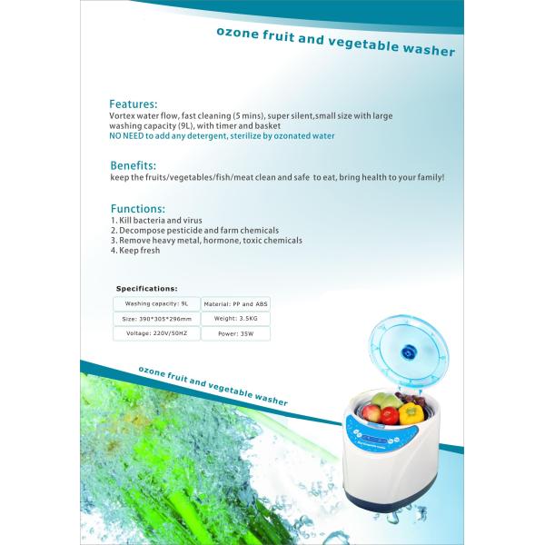 Ultrasonic ozone Fruit and Vegetable Cleaner/washer GK-FV01