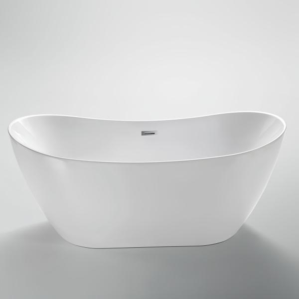 Customized Oval Acrylic Freestanding Bathtub 172.00cm * 82.00cm * 74.00cm Package Size