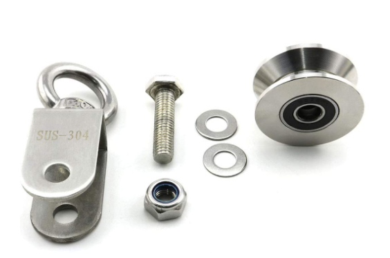 Stainless Steel Lifting Rope Pulley Heavy Duty Single Wheel