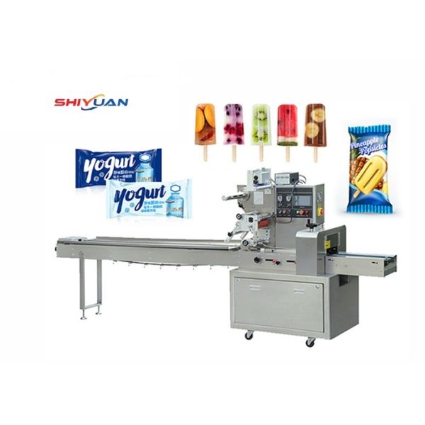 Full Automatic Horizontal Packaging Machine For Bread Cookies Fruits Vegetables