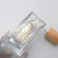 Etiqueta de logotipo de botella de vidrio de perfume