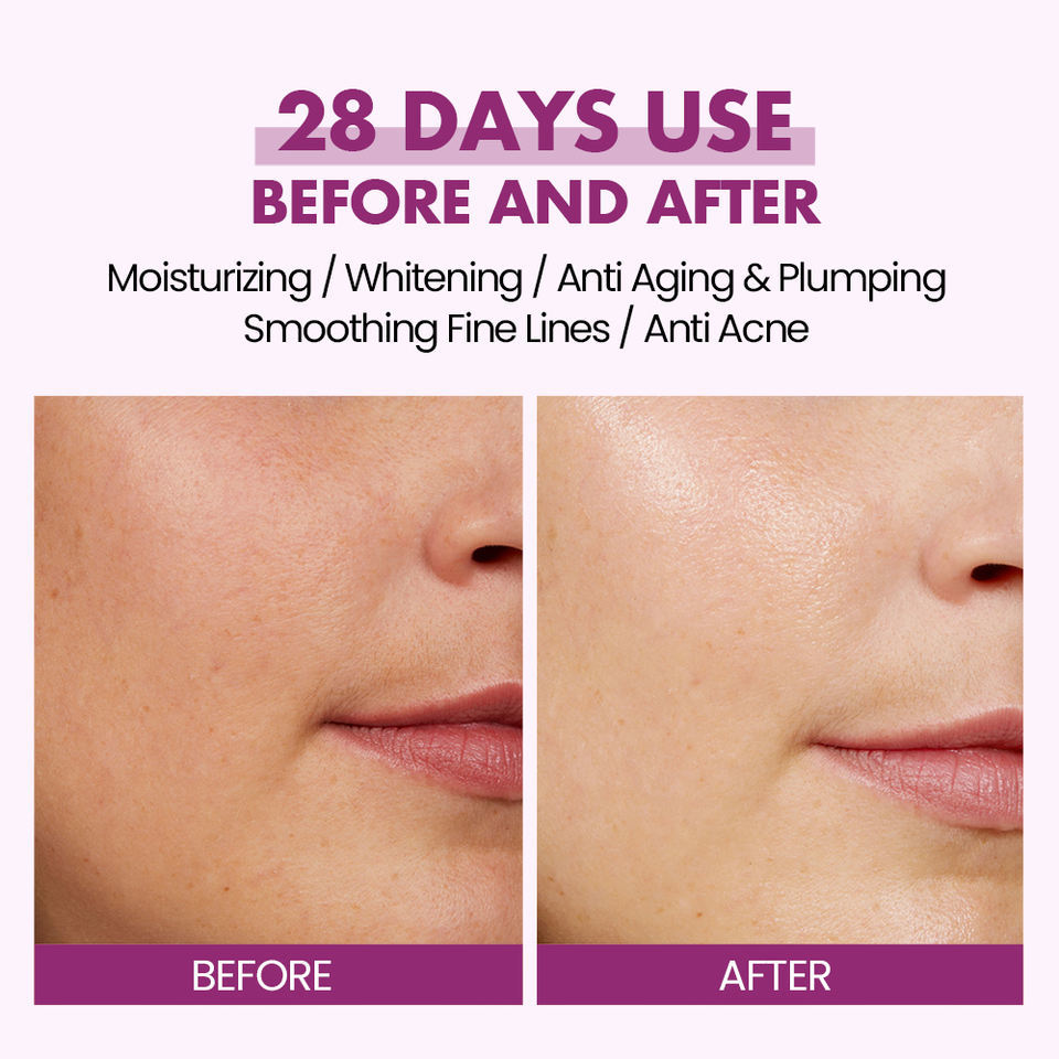 OEM ODM skin care facial essence liquid green tea arbutin peptide collagen anti-aging, whitening, moisturizing, acne removing and brightening facial serum