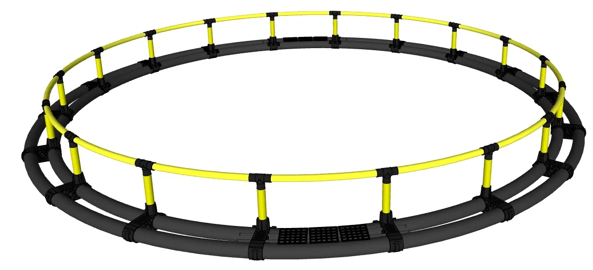 6m x 6m Square HDPE Fish Cage for Tilapia Farming with Multi-Cell Floating Net Cage