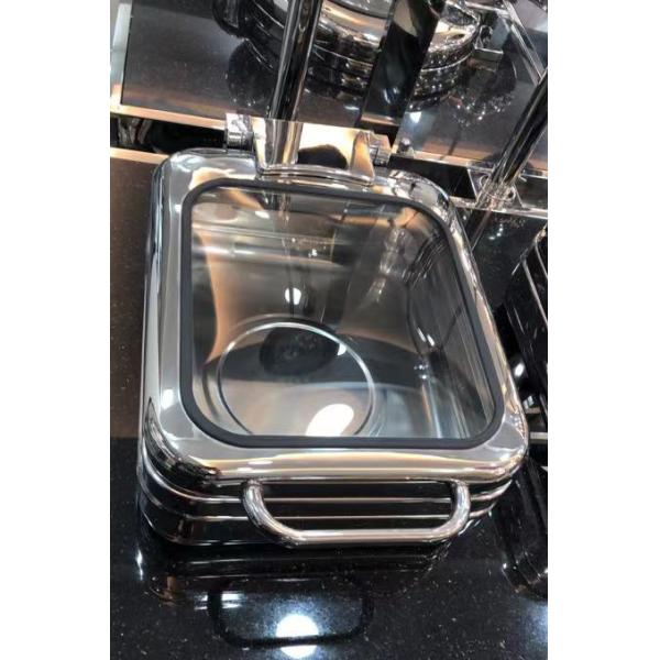 Блюдо индукции ГН1/2 Мордерн небольшое ссаживая с большой крышкой стеклянного окна плоской для сервиса связанного с питанием