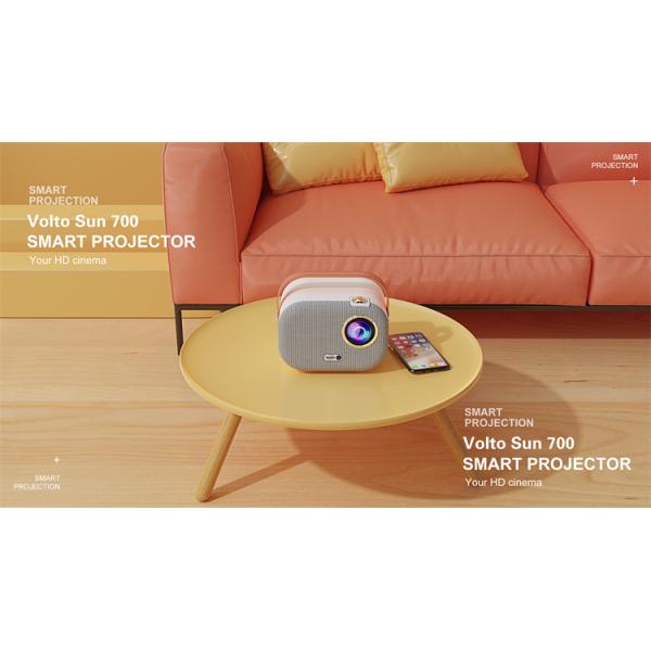 Sun 700 Portable Projector with Handle Support Full HD Proyector 1080P Home Video Projetor