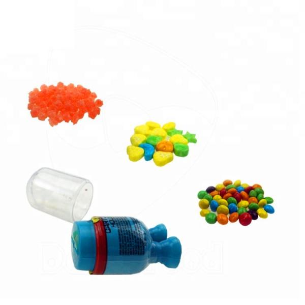 3 In 1 Cartoon Toy Sweet Dispenser Multicolor Assorted Fruit Flavor Halal