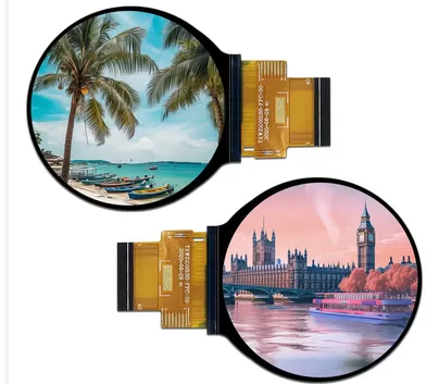 Écran LCD TFT rond de 2,1 pouces avec une résolution de 480x480 et une luminosité de 450 cd/m²