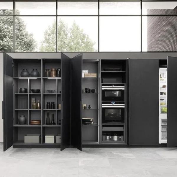 Mobiliário de cozinha de madeira maciça de design moderno