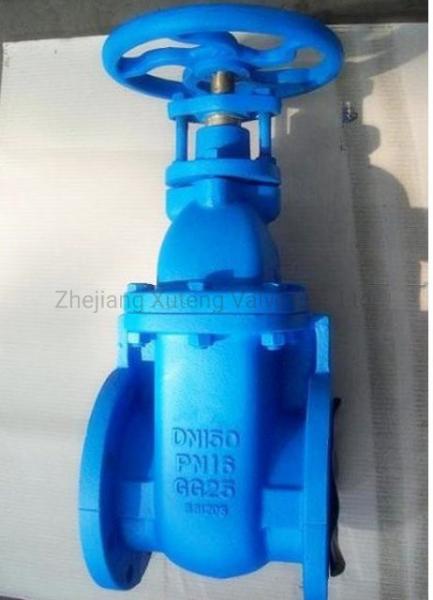DN15-400 De ferro dúctil assento resistente GOST válvula de porta de controle industrial flanqueado 4 polegadas