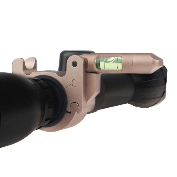 Streamlined Tactical Scope Rings Bubble Spirit Level For 30mm / 25mm Tube