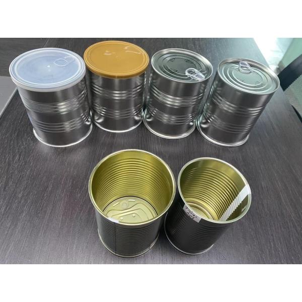 Food Safety Milk Powder Tinplate Storage Can , Round Metal Tin Can With Aluminum Foil For Milk Powder