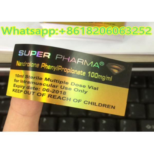 Laser Foil Logo Custom Adhesive Labels / vial Bottle Labels Tradition Color