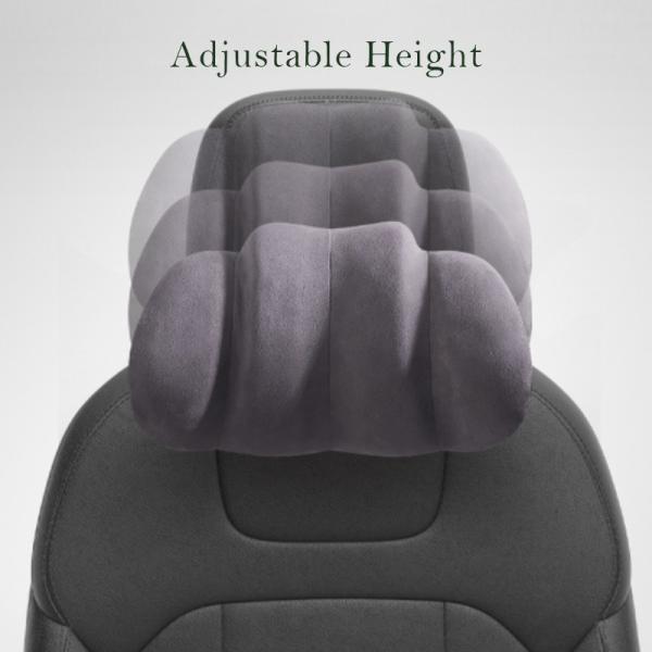 Ergonomic Memory Foam Car Headrest Pillow with Lightweight and Portable Design