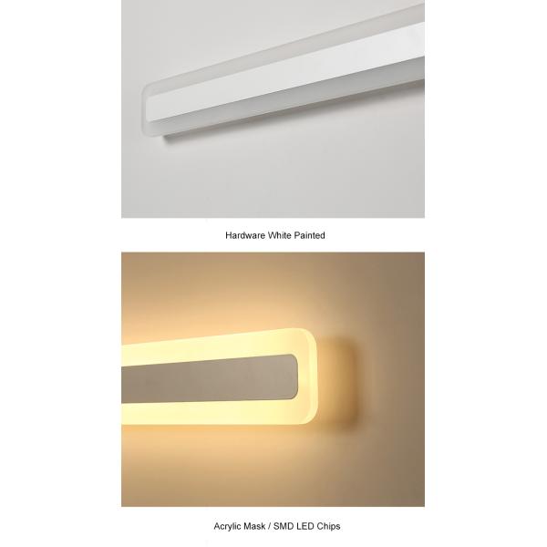 New LED Wall Mirror Light 40-120cm 16-48W AC110-240V Waterproof Modern Cosmetic Acrylic Wall Lamp(WH-MR-15)