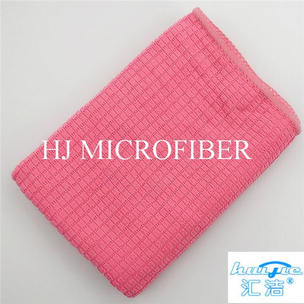Microfiber Cleaning Cloth Towel Weft Knitted Cloth For Kitchen Red Color 16 Washing Tools