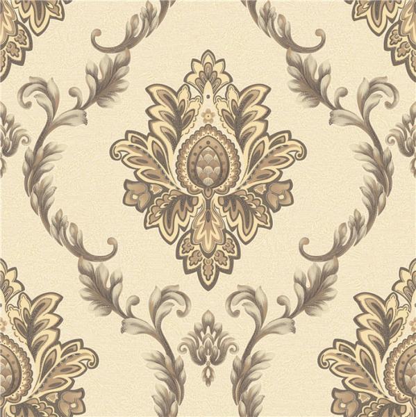 Washable Vintage Style Wallpaper Bedroom Decor With Vinyl Coated Paper