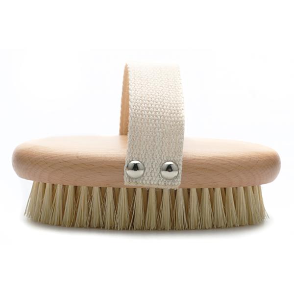 Vegan Sisal Body Dry Brush Boar Bristle Bath Brush Skin Exfoliation