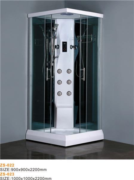 Low Entrance Commercial Steam Room Equipment / Anti Slip Steam Shower Bath Cabin