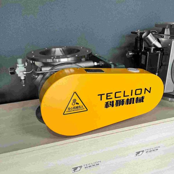 PN10 ANSI 150 libras de acero inoxidable bloqueo de aire de alimentación rotativo con perforaciones de brida