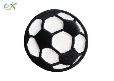 50% Embroidered Soccer Patches Iron On Backing For Sport Clothes / Hats